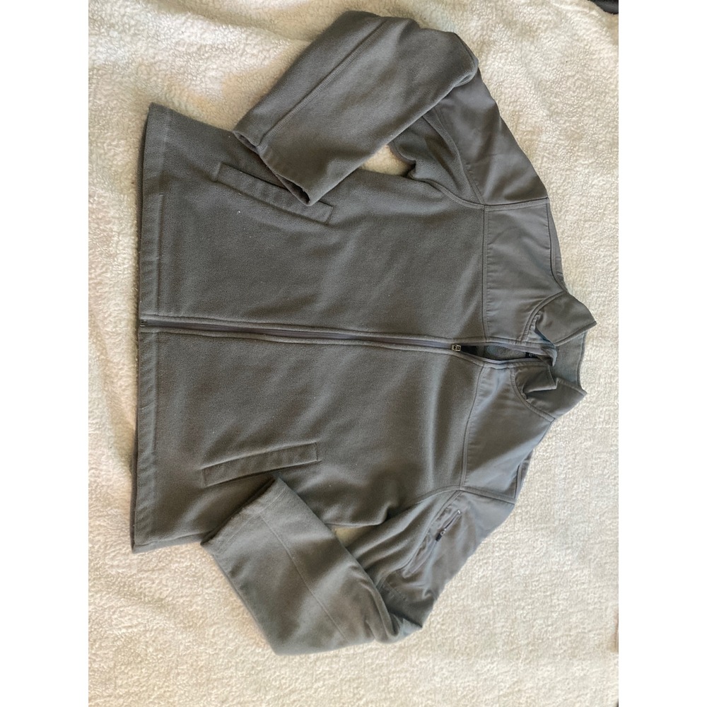 Starter‎ Mens Full Zip Fleece Jacket Gray Mock Neck Size Medium RN 52469